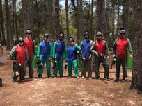 Paintball team building